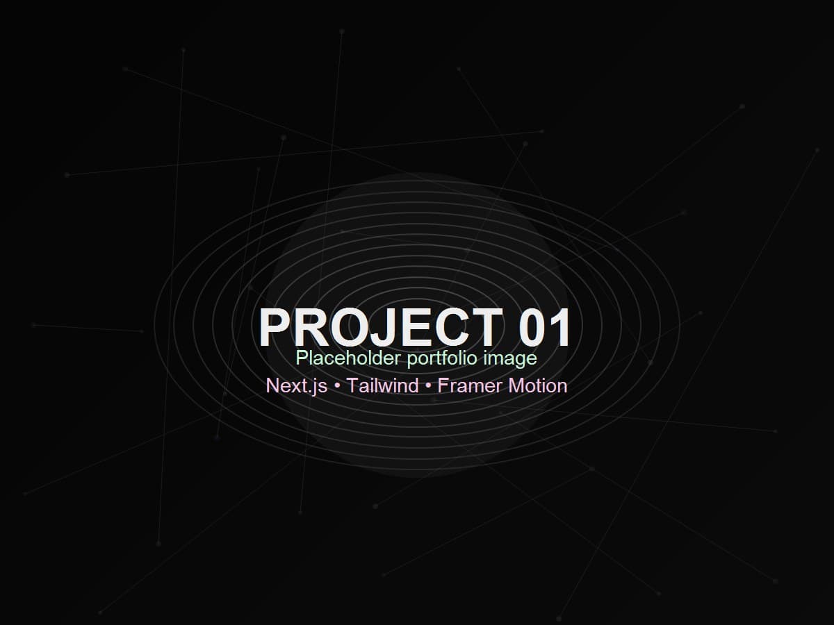[Placeholder] Project One